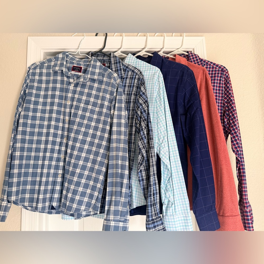 SOLD! UNTUCKit Men's Casual Button Down Shirts - Blue, Red, Navy, Light Blue